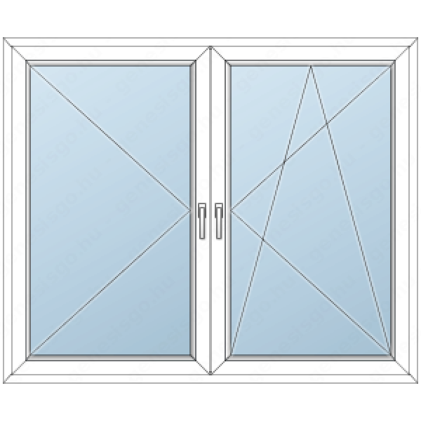 Kétszárnyas ablak 1780 x 1480