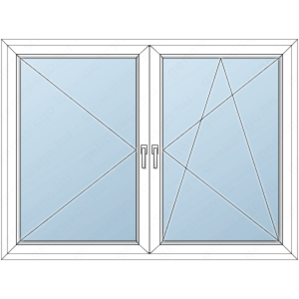 Kétszárnyas ablak 1800 x 1400